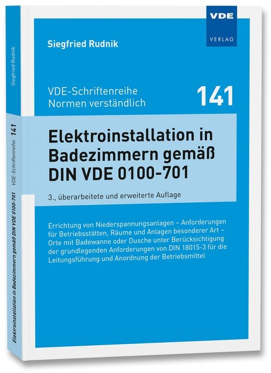 Produktbild: Elektroinstallation in Badezimmern gem&auml;&szlig; DIN VDE 0100-701