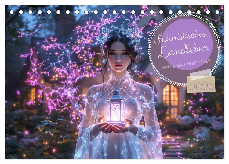 Produktbild: Futuristisches Landleben (Tischkalender 2026 DIN A5 quer), CALVENDO Monatskalender