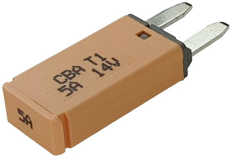 Produktbild: Hansor CBA1-0514 Sicherungsautomat Standard Flachsicherung 5A Braun 1St.