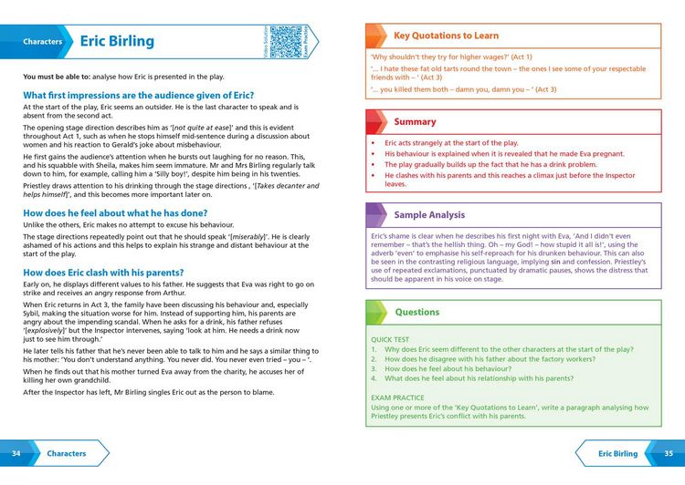 Produktbild: An Inspector Calls: AQA GCSE 9-1 English Literature Text Guide