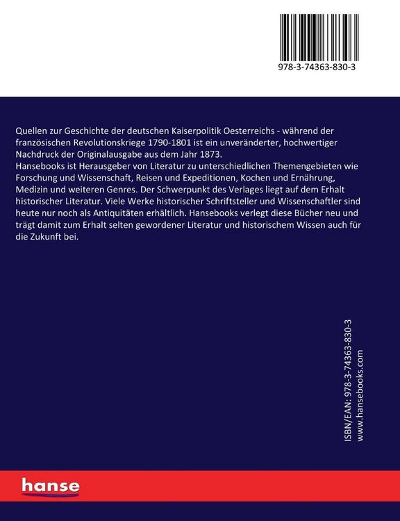 Produktbild: Quellen zur Geschichte der deutschen Kaiserpolitik Oesterreichs