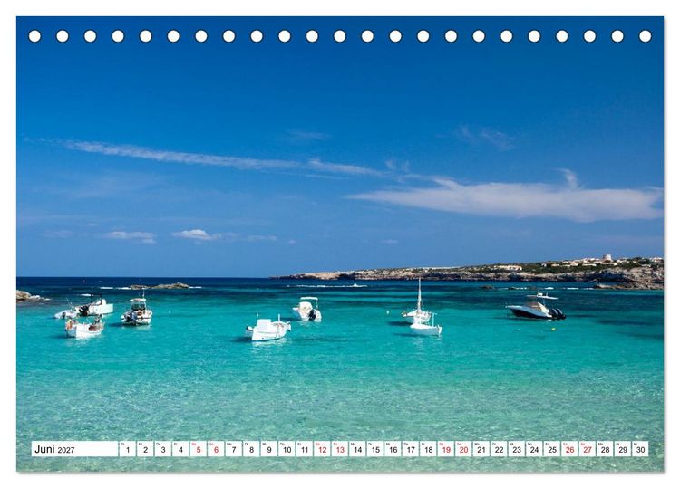 Produktbild: Momente einer Reise - Ibiza und Formentera (Tischkalender 2027 DIN A5 quer), CALVENDO Monatskalender