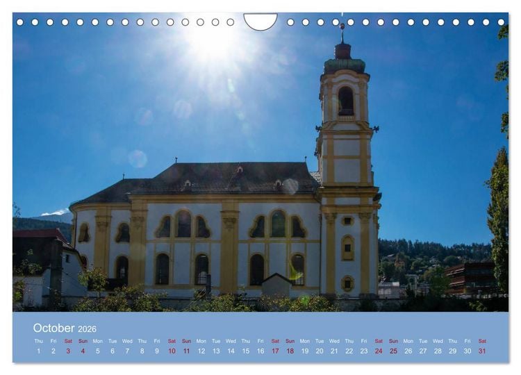 Produktbild: Innsbruck - Austria&lsquo;s capital of the alps (Wall Calendar 2026 DIN A4 landscape), CALVENDO 12 Month Wall Calendar