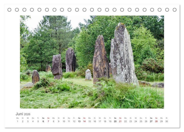 Produktbild: Bretagne - unterwegs mit Julia Hahn (Tischkalender 2026 DIN A5 quer), CALVENDO Monatskalender