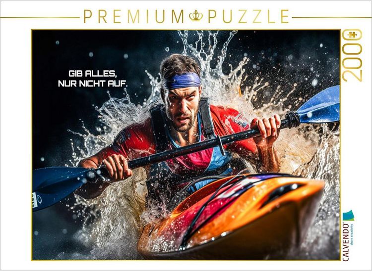 Produktbild: CALVENDO Puzzle Ein Motiv aus dem Kalender Kajak und Motivation | 2000 Teile Lege-Gr&ouml;&szlig;e 90x67cm Foto-Puzzle f&uuml;r gl&uuml;ckliche Stunden