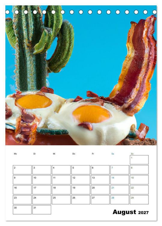 Produktbild: Bacon Kalender - Wir lieben Bacon (Tischkalender 2027 DIN A5 hoch), CALVENDO Monatskalender