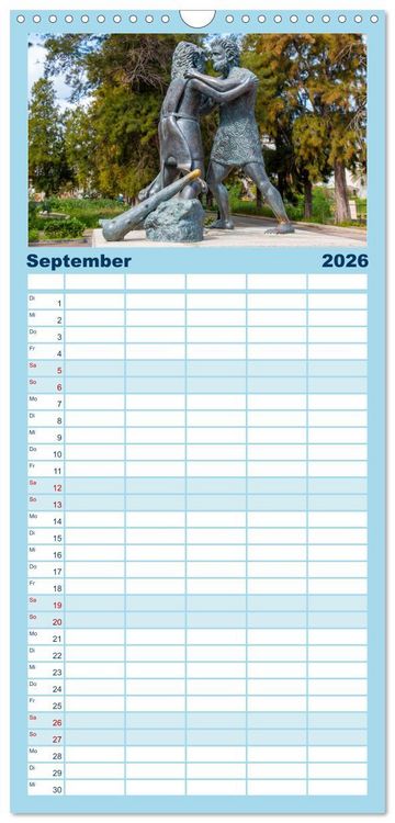 Produktbild: Familienplaner 2026 - Griechenland - Zauberhaftes Kos mit 5 Spalten (Wandkalender, 21 x 45 cm) CALVENDO