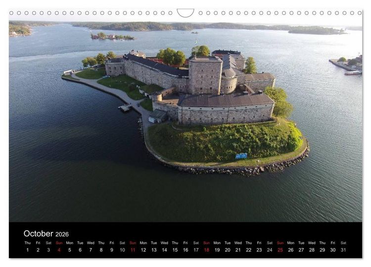 Produktbild: Monuments of Sweden 2026 (Wall Calendar 2026 DIN A3 landscape), CALVENDO 12 Month Wall Calendar