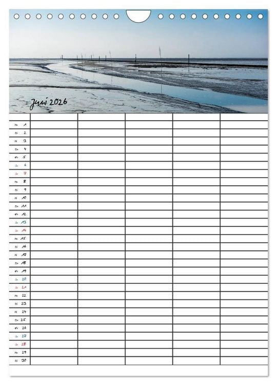 Produktbild: JUIST - DIE NORDSEEINSEL (Wandkalender 2026 DIN A4 hoch), CALVENDO Monatskalender