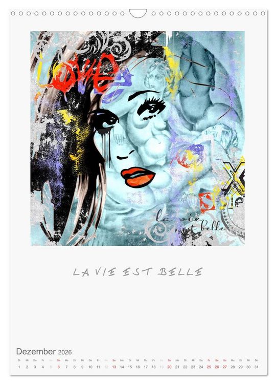 Produktbild: BELLE REBELLE (Wandkalender 2026 DIN A3 hoch), CALVENDO Monatskalender