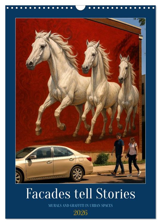Produktbild: Facades tell Stories (Wall Calendar 2026 DIN A3 portrait), CALVENDO 12 Month Wall Calendar