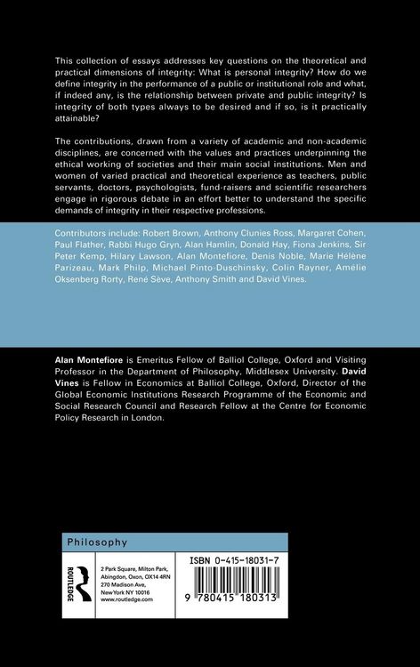 Produktbild: Integrity in the Public and Private Domains