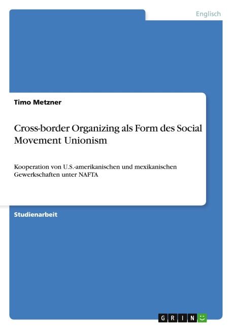 Produktbild: Cross-border Organizing als Form des Social Movement Unionism