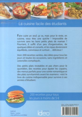Produktbild: La cuisine facile des &eacute;tudiants