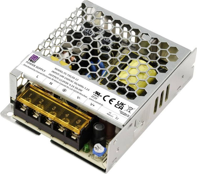 Produktbild: TRU COMPONENTS TC-13493660 Netzteil / Stromversorgung 12 V/DC 4.2A 50.4W