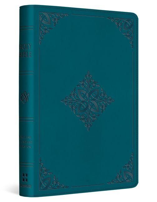 Produktbild: ESV Compact Bible (Trutone, Deep Teal, Fleur-De-Lis Design)