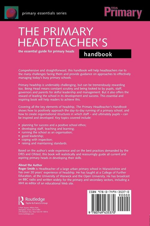 Produktbild: The Primary Headteacher's Handbook