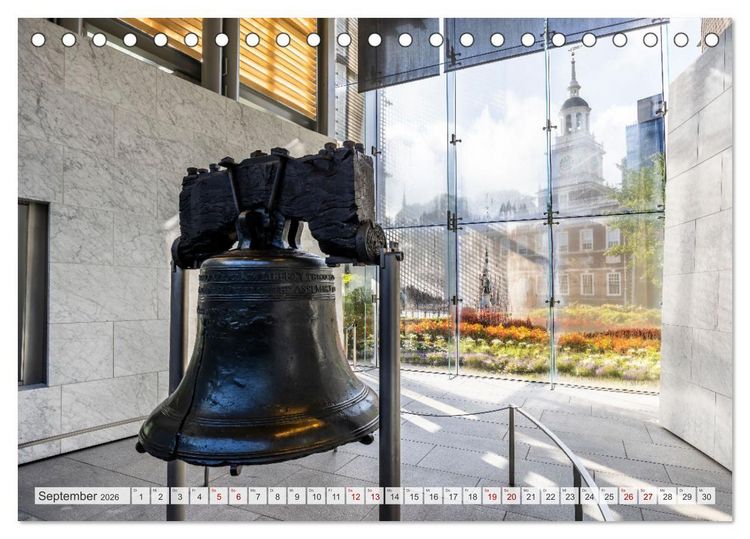 Produktbild: PHILADELPHIA Historie und Moderne (Tischkalender 2026 DIN A5 quer), CALVENDO Monatskalender