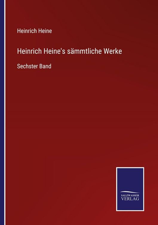 Produktbild: Heinrich Heine's s&auml;mmtliche Werke