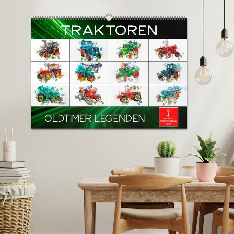 Produktbild: Traktoren Oldtimer Legenden (Wandkalender 2026 DIN A2 quer), CALVENDO Monatskalender
