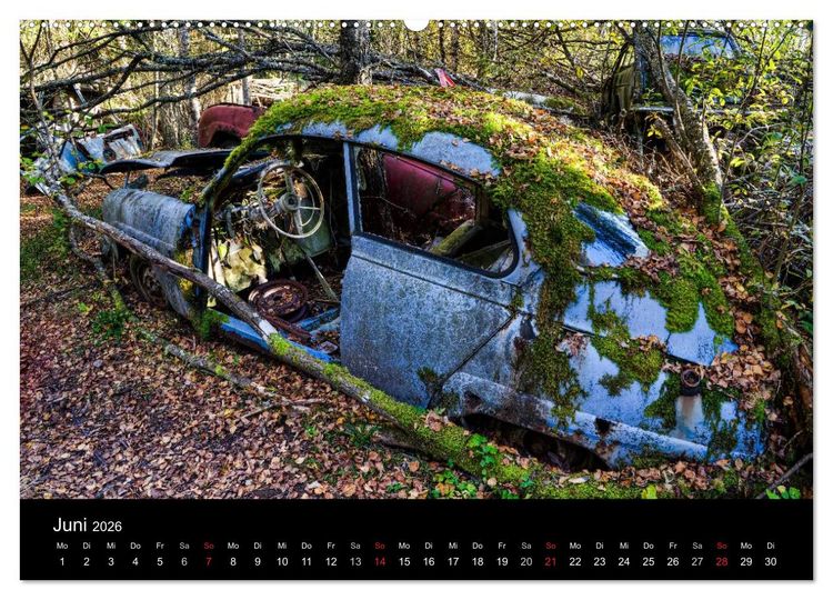 Produktbild: Autos, abgestellt und vergessen (Wandkalender 2026 DIN A2 quer), CALVENDO Monatskalender