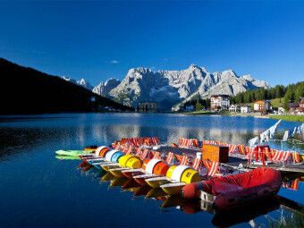 Produktbild: CALVENDO Puzzle Boote am Misurinasee | 1000 Teile Lege-Gr&ouml;&szlig;e 64x48cm Foto-Puzzle f&uuml;r gl&uuml;ckliche Stunden
