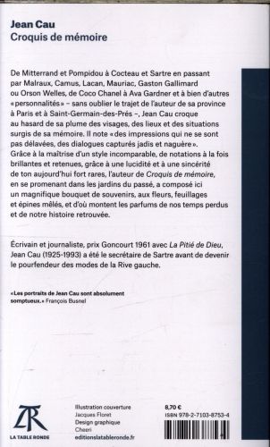 Produktbild: Croquis de m&eacute;moire