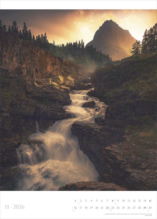 Produktbild: Spirit of Nature 2026 - Bildkalender XXL 50x70 cm - hochwertiger Wandkalender im Hochformat - Landschaftskalender - Naturkalender - Wandplaner