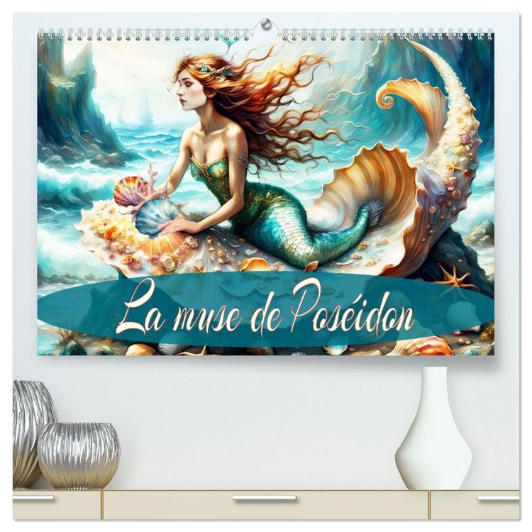 Produktbild: La muse de Pos&eacute;idon (Calendrier mural 2026 DIN A2 vertical) calendrier de bureau
