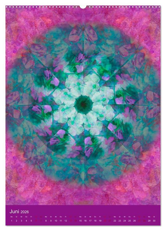 Produktbild: Meditative Pflanzenmandalas (hochwertiger Premium Wandkalender 2026 DIN A2 hoch), Kunstdruck in Hochglanz