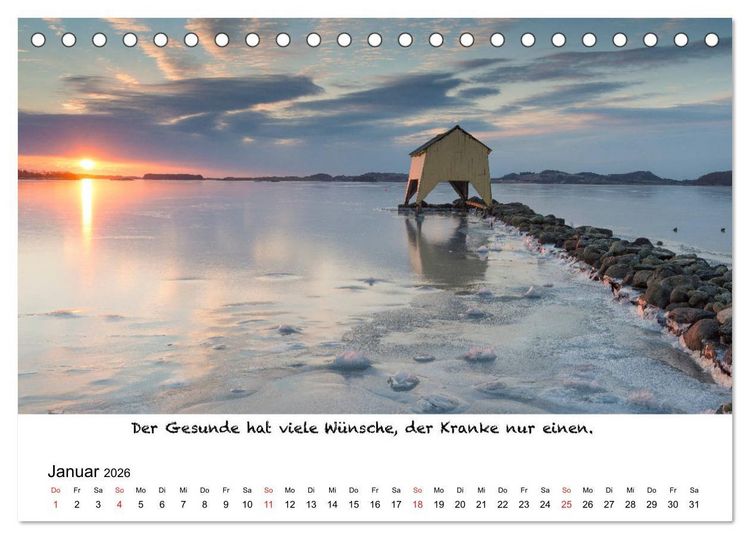 Produktbild: Meditation Wasser (Tischkalender 2026 DIN A5 quer), CALVENDO Monatskalender