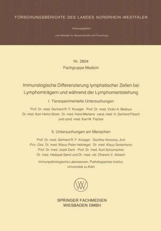 Produktbild: Immunologische Differenzierung lymphatischer Zellen bei Lymphomträgern und während der Lymphomentstehung