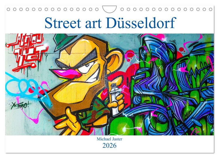Produktbild: Street art D&uuml;sseldorf Michael Jaster (Wandkalender 2026 DIN A4 quer), CALVENDO Monatskalender