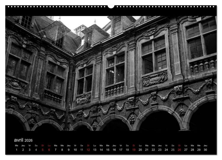 Produktbild: Le Vieux Lille (Calendrier mural 2026 DIN A2 vertical) calendrier de bureau