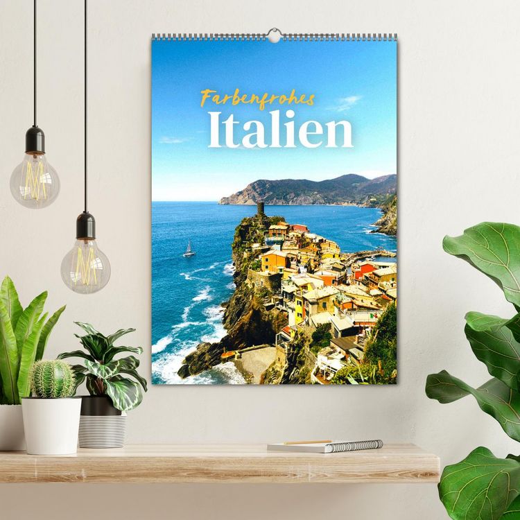 Produktbild: Farbenfrohes Italien (Wandkalender 2026 DIN A2 hoch), CALVENDO Monatskalender