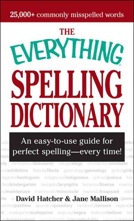 Produktbild: The Everything Dictionary of Misspellings: An Easy-To-Use Guide for Perfect Spelling - Every Time!