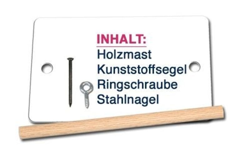Produktbild: Corvus A600593 - Kids-at-Work, Mast+Segel, 1x Zubeh&ouml;r-Set zum Bau eines Bootes