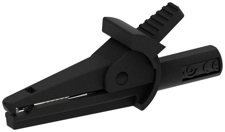 Produktbild: Electro PJP 5002/LM-IEC-CD1-N Krokodilklemme Schwarz Klemmbereich max.: 9 mm L&auml;nge: 51 mm 1 St.