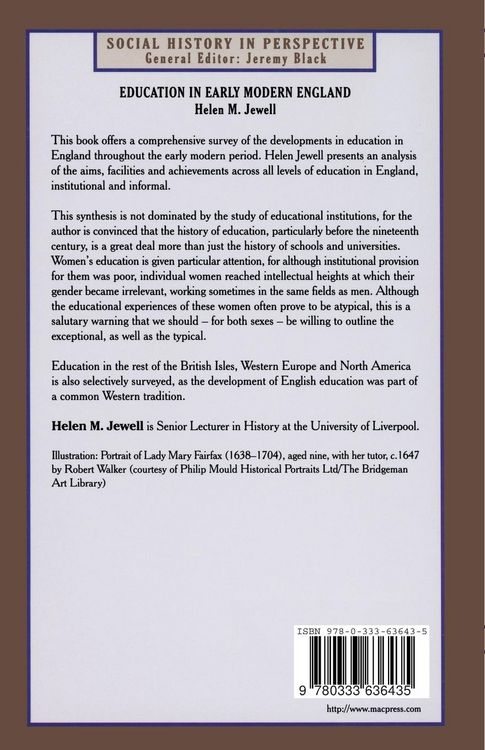 Produktbild: Education in Early Modern England