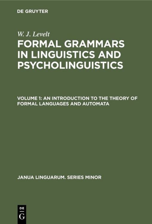 Produktbild: An Introduction to the Theory of Formal Languages and Automata