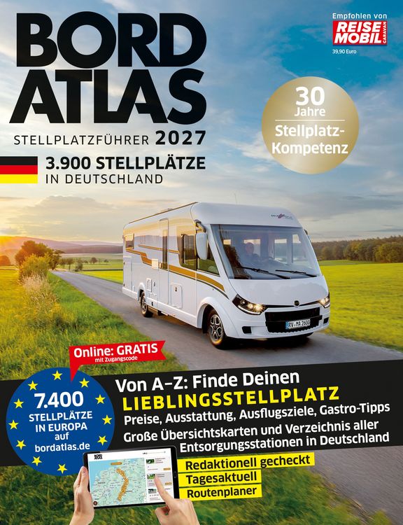 Produktbild: Bordatlas Stellplatzf&uuml;hrer 2027