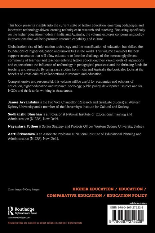 Produktbild: Teaching and Learning in Higher Education in India and Australia