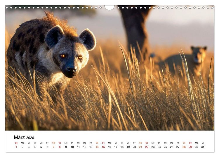 Produktbild: Hy&auml;nen - Afrikas geheimnisvolle J&auml;ger (Wandkalender 2026 DIN A3 quer), CALVENDO Monatskalender