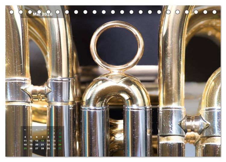 Produktbild: Das Horn, ein herrliches Instrument (Tischkalender 2026 DIN A5 quer), CALVENDO Monatskalender
