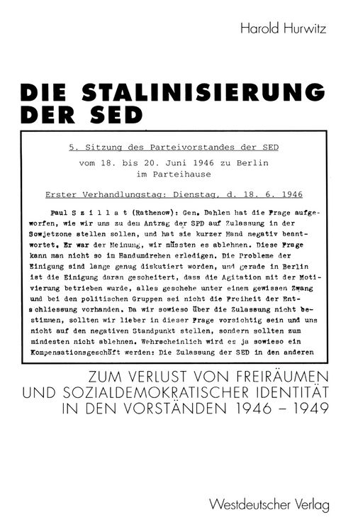 Produktbild: Die Stalinisierung der SED