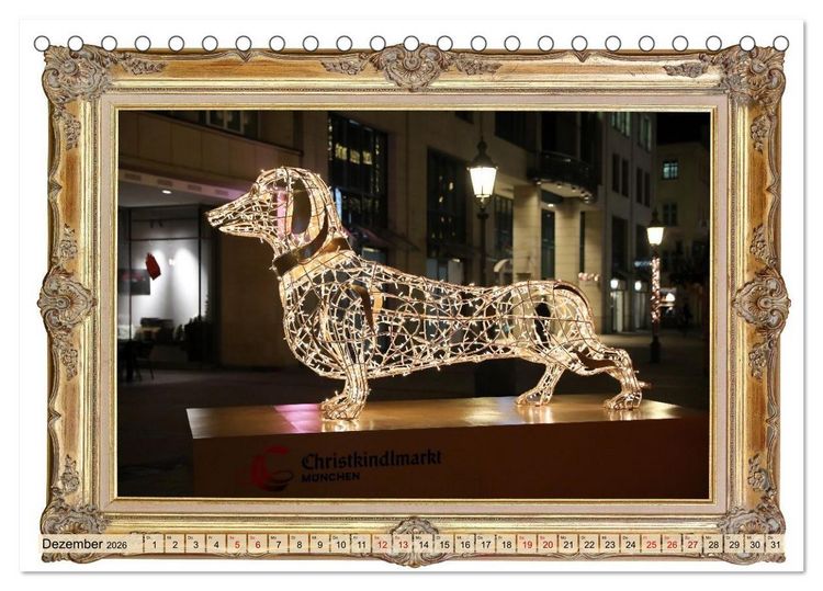 Produktbild: Hunde sind Kunst (Tischkalender 2026 DIN A5 quer), CALVENDO Monatskalender
