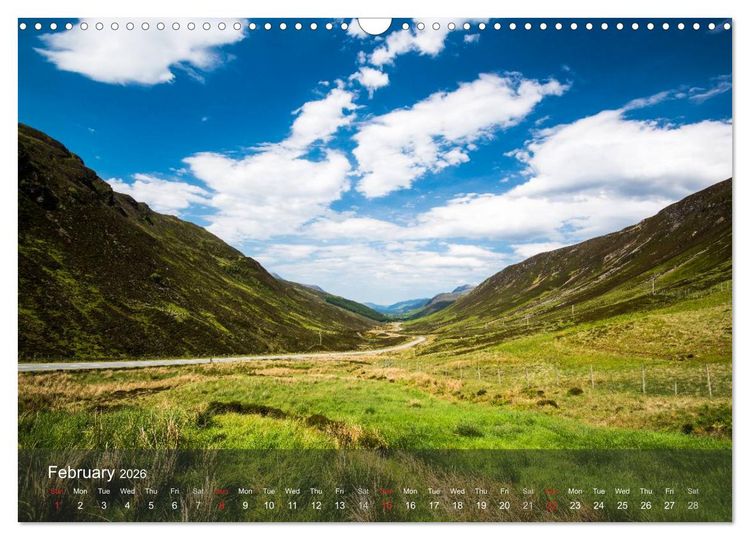 Produktbild: Scotland - From Edinburgh into the Highlands (Wall Calendar 2026 DIN A3 landscape), CALVENDO 12 Month Wall Calendar