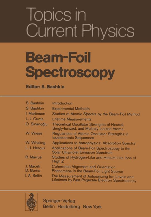 Produktbild: Beam-Foil Spectroscopy