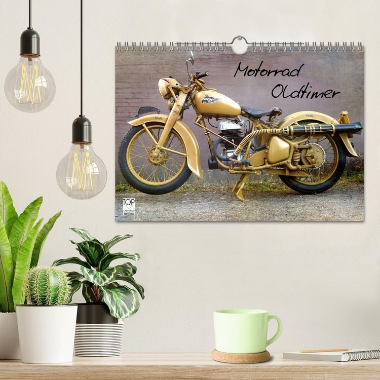 Produktbild: Motorrad Oldtimer (Wandkalender 2026 DIN A4 quer), CALVENDO Monatskalender