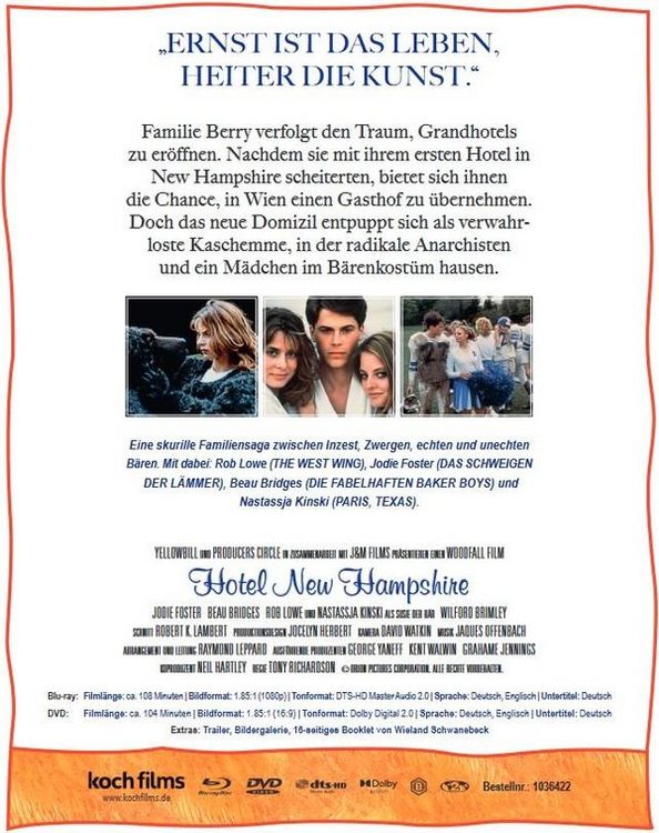 Produktbild: Hotel New Hampshire - Special Edition (+DVD)